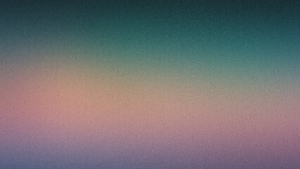 Obraz premium Grainy Gradient Background in Teal, Peach, and Purple Tones.