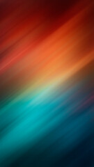 Diagonal teal and red gradient background with soft grainy texture and motion blur.