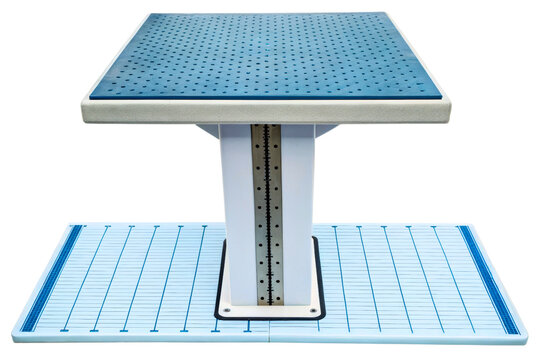 Professional swimming pool starting block for athletes isolated with transparent background - Powered by Adobe