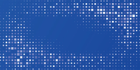 Fading Blue Pixel Frame Background - Modern Gradient Design