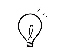 (Light bulb)  icons. Vector illustration.