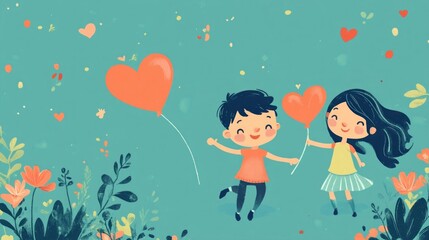 Vector greeting card for Friendship Day celebration