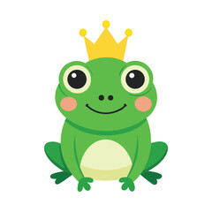 Fototapeta premium Frog with a crown