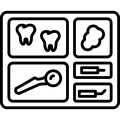 Dental Tools Tray Icon