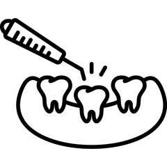 Dental Scaling Icon