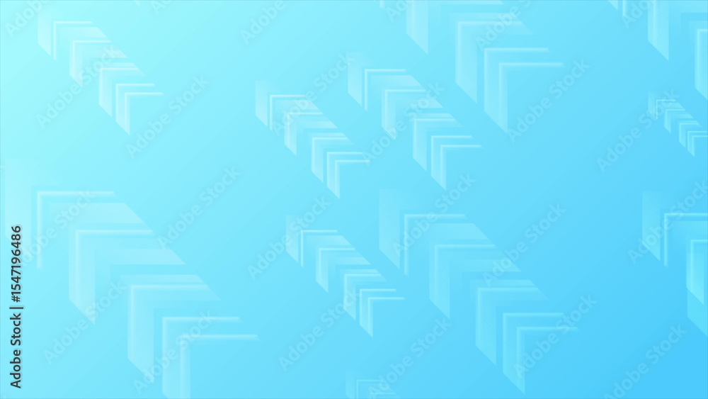 Poster technology bright blue abstract background with minimal arrows