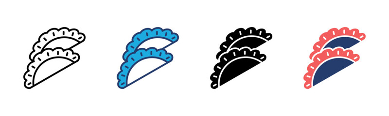 Dumpling icon sheet multiple style collection