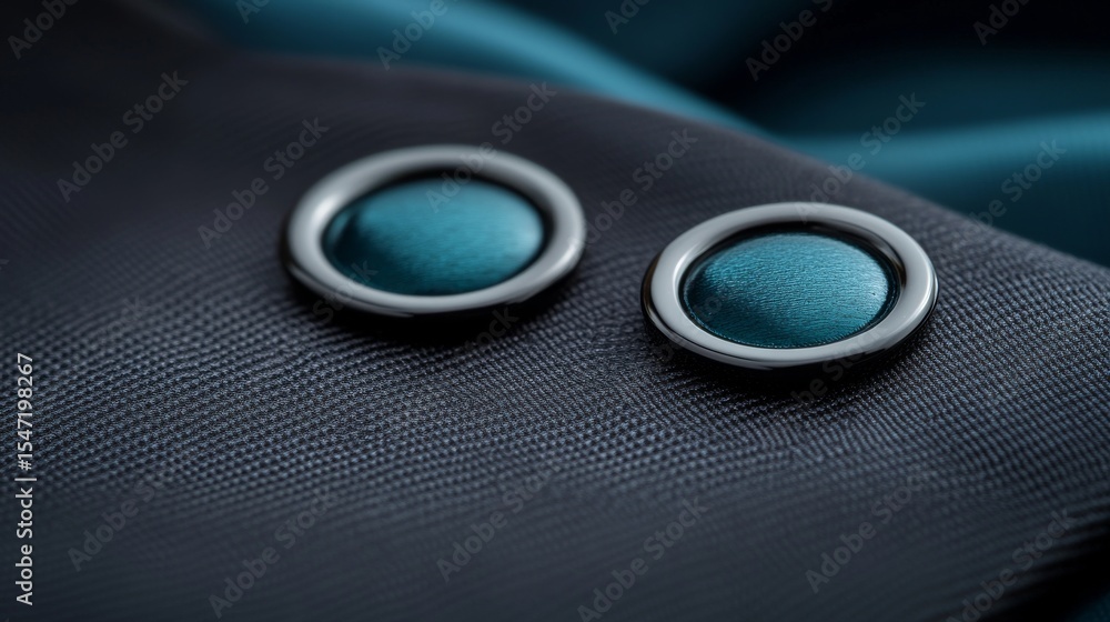 Poster the intricate details of a textured fabric with buttons are showcased in this close-up image