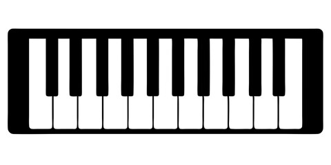 Fototapeta premium piano keys vector illustration