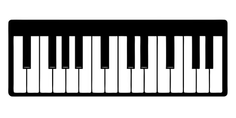 piano keys vector illustration