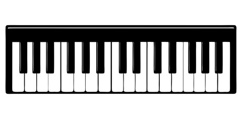 piano keys vector illustration