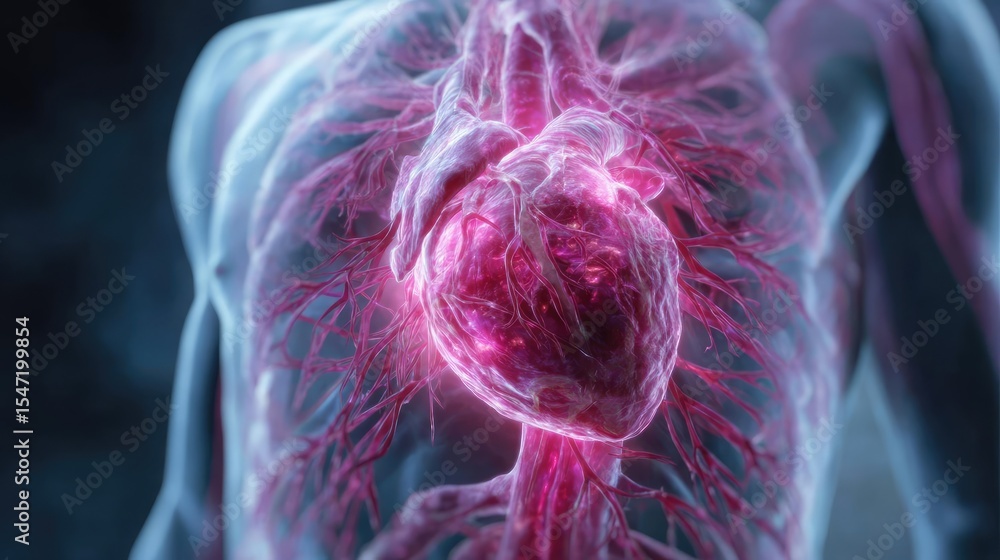 Poster bile flow disruption with gallbladder function decline concept. a 3d render of a human heart showcas