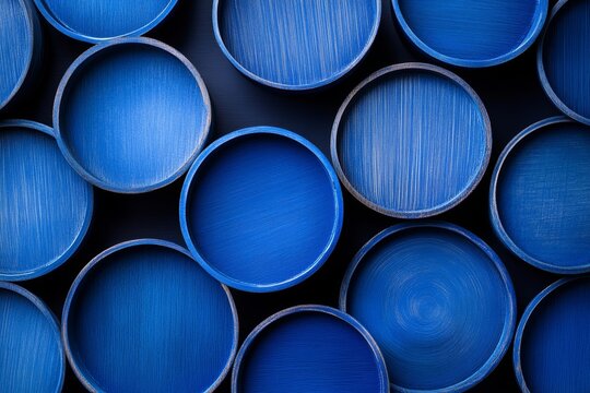 A gathering of circular metal discs with assorted surface treatments and appearances