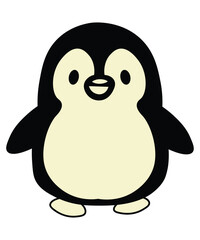 Cute Cartoon Penguin Illustration