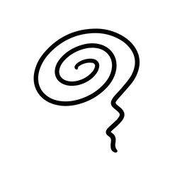 Image icons of worry and dissatisfaction. Icon illustration of mopey and stressed emotions. Hand drawn vector illustration.