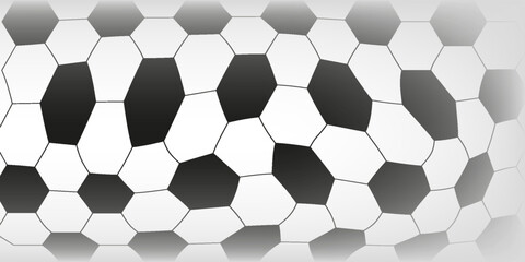 Seamless background. Vector model from balls with black and white elements.