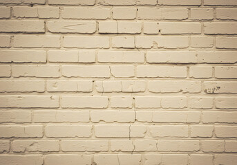 Fototapeta premium Beige brick wall texture background