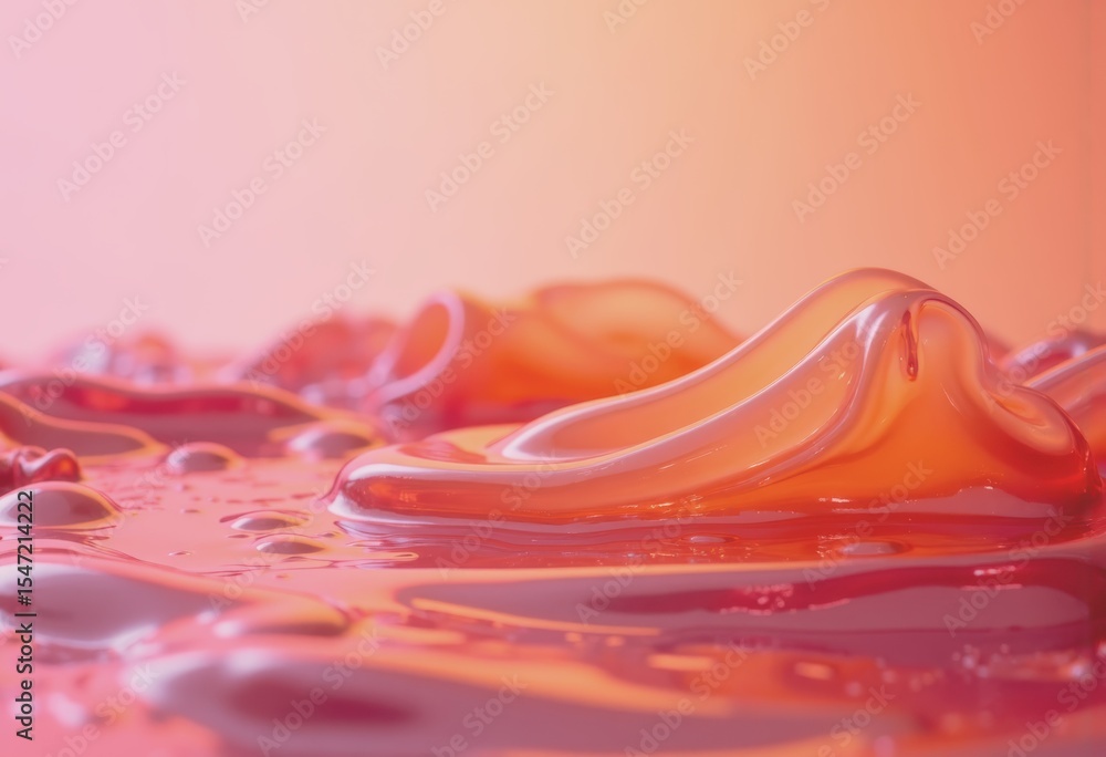 Poster vivid gradient waves on a glossy background creating a dynamic visual effect