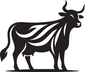 Cow vector silhouette