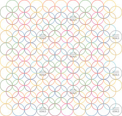 SDGs　パターン　バックグラウンド　七宝柄　和柄　デザイン　円満　調和　ご縁　縁起物　縁起が良い