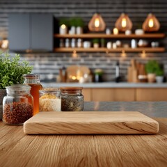 Kitchen countertop mockup