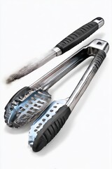 Kitchen tongs with black handles