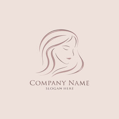 Eps vector logo for ladies beauty parlor brands featuring skincare, make-up and body message