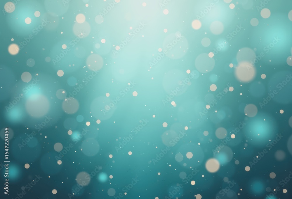 Poster foggy gradient background with random floating dots creating a dreamy effect