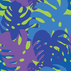Hand made tropical seamless pattern. Trendy vector Hawaiian printable ideas for banner, poster, template, rugs and carpet, textile, home decor, poster, post card. Vector illustration.