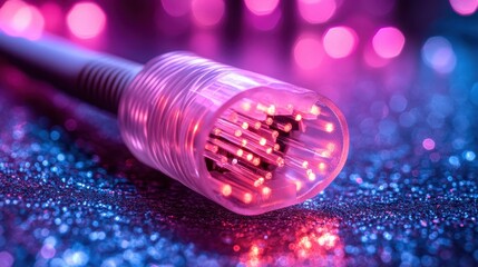 Illuminated optic fiber cable