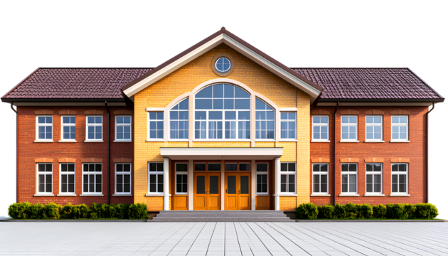  Elementary or High School Building Transparent Background PNG - Powered by Adobe