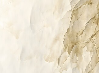 A highly detailed and realistic illustration of an old, worn-out paper with creases on the edges, isolated on a white background,
