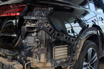 Rear view of a vehicle highlighting the blend of technology and design elements