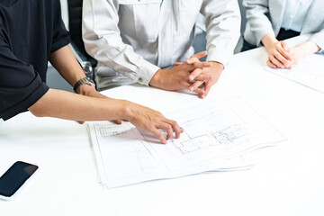 作業打ち合わせシーン