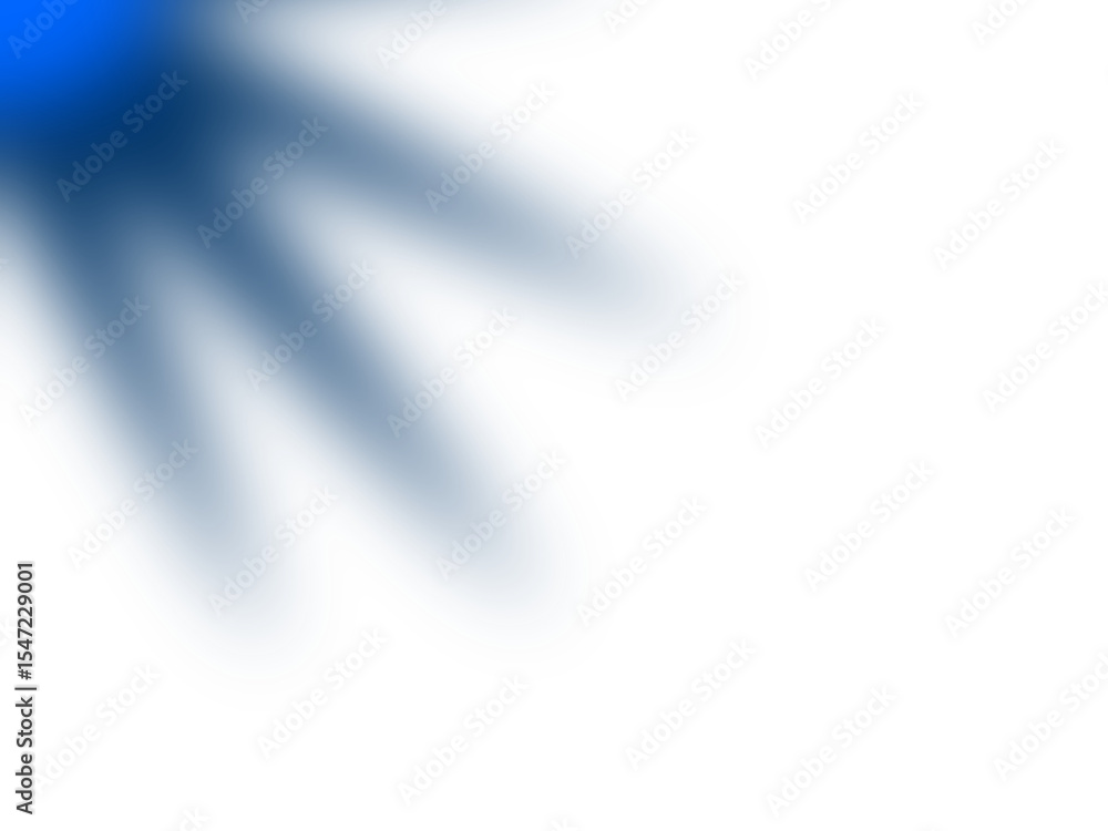 Poster abstract blue flowing shape with layered lines against a black background design