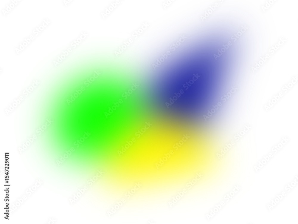 Poster abstract colorful overlapping shapes with gradient effects on a black background