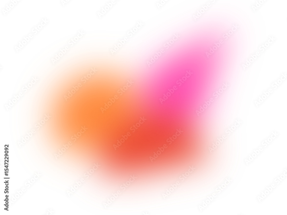 Poster abstract gradient shapes with vibrant colors and a layered design on a black background