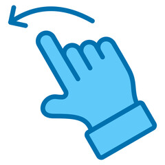 Hand Swipe Left Icon