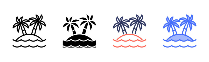 Obraz premium Island Icon