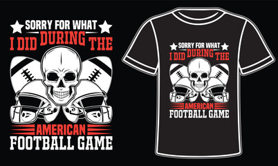Trendy American football t shirt design