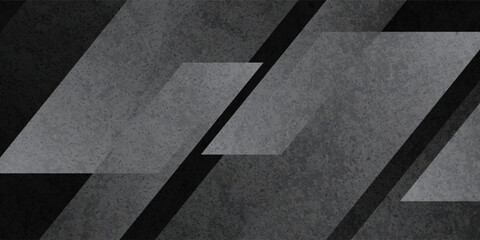 Fototapeta premium Black rough grunge abstract background overlap layer on dark space with diagonal lines decoration. Modern graphic design element vintage style concept. modern