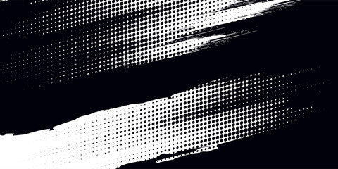 Basic halftone dots effect in black and white color. Halftone effect. Dot halftone. Black white halftone.Background with monochrome dotted texture. Polka dot pattern template.