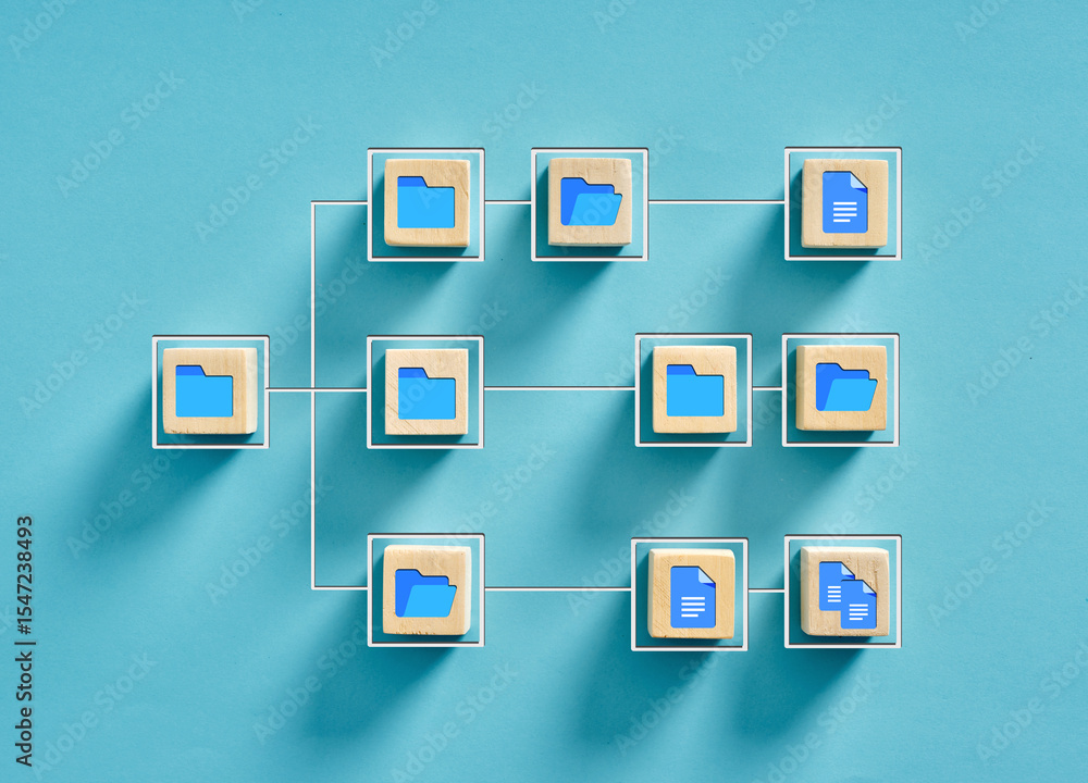 Poster data tree structure representing files and folders organization