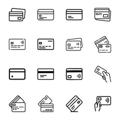 Credit Card Icon, EMI Facility Icon, Debit card. Credit card, EMI icon for digital payment apps, banking apps, online shopping, and financial transactions.