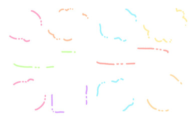 カラフルなシンプルふきだし