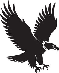 Fototapeta premium Eagle flying vector illustration