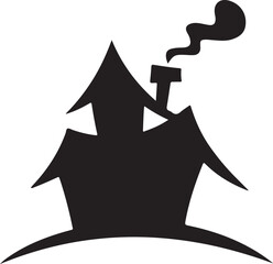 Haunted house vector illustration