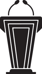 podium speaker vector illustration