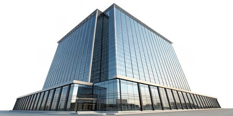 Modern Glass Skyscraper 3D Render, Architectural Design, Cityscape, Business Building, High-Rise skyscraper, architecture