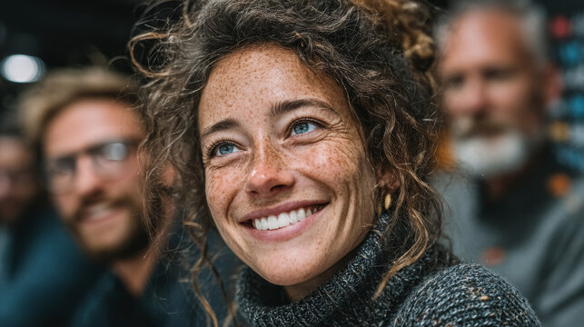 Diverse coworkers brainstorming around a whiteboard in a modern tech office